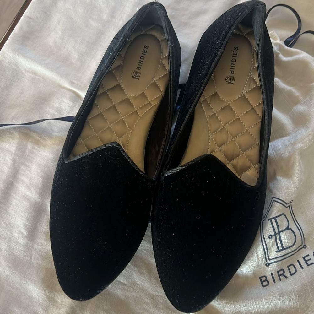 Birdies Women's Black Loafers - Picture 2 of 5